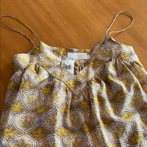 Zimmermann Yellow and White Camisole Top